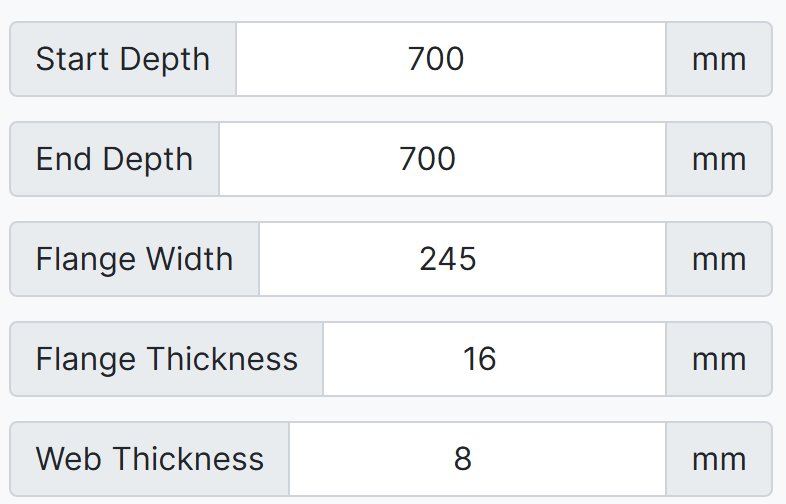 CWB Section Input